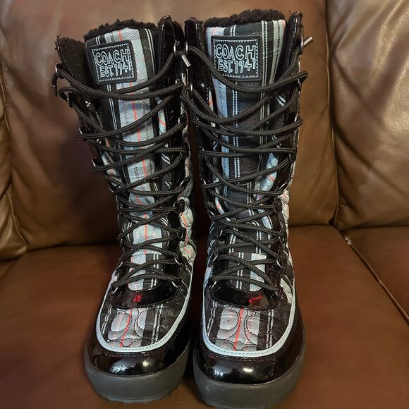Coach Shoes - Coach Peggey Quilted Snow Boots